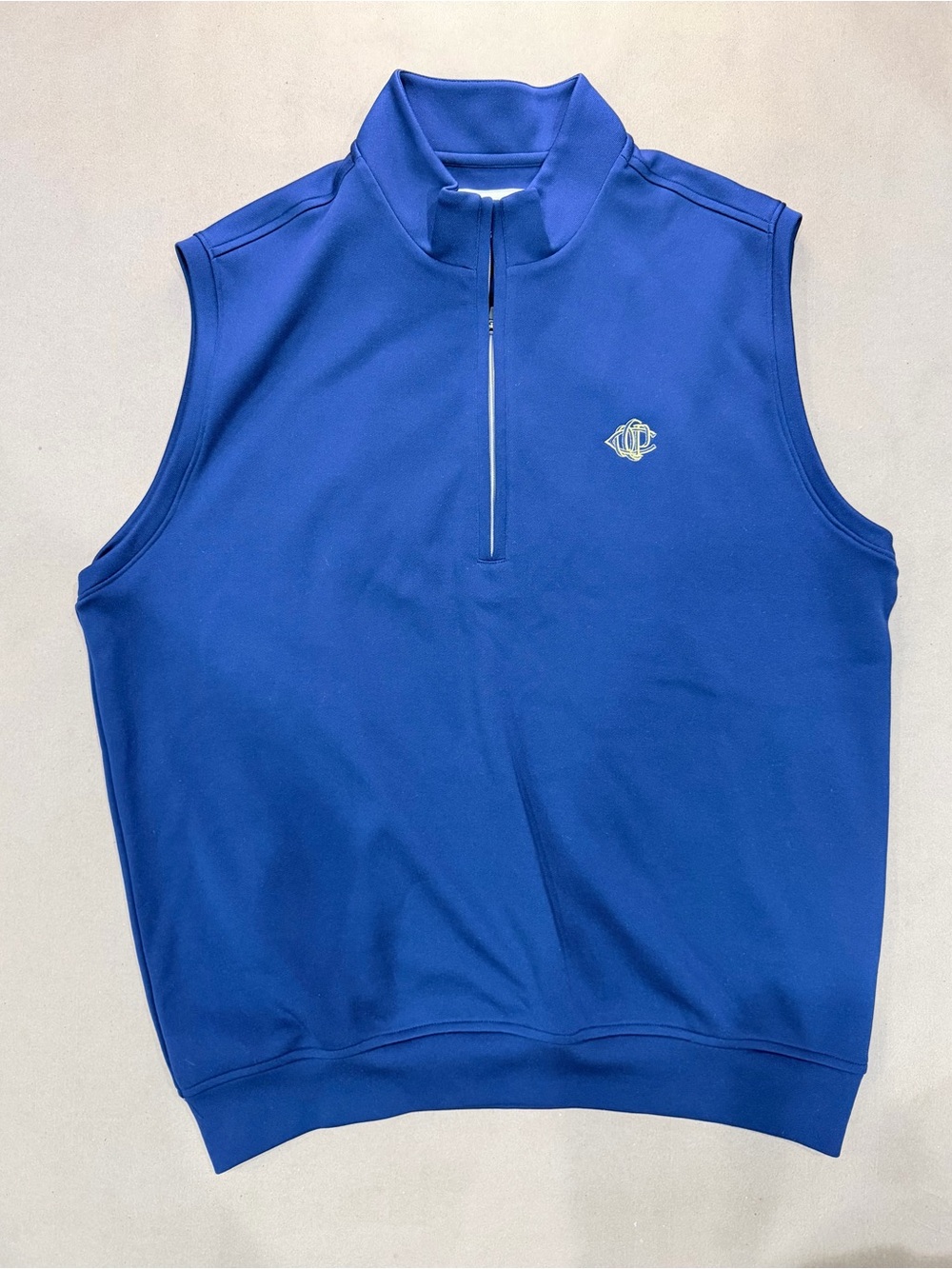 Donald Ross Golf Vest Quarter‑Zip Men’s L Blue